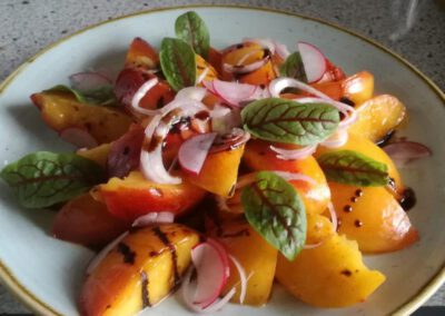 Pfirsichsalat